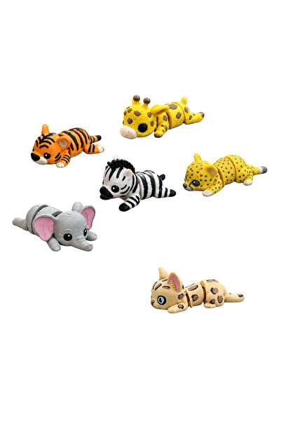 Eva Prints Set 8 Micro Figurine Savana, animale articulate printate 3D in Rom...
