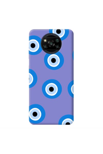 Other Xiaomi Poco X3 /X3 Pro Evil eyes beads Purple Colored Silicone TPU Θήκη