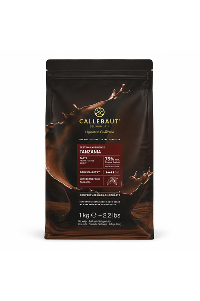 Callebaut SIGNATURE COLLECTION DARK ORGINAL CHOCOLATE ZESTINA TANZANIA-1 KG