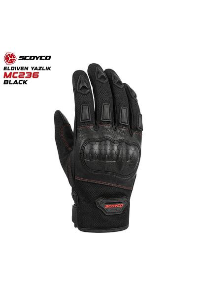 Scoyco MC236 YAZLIK ELDIVEN (SİYAH)