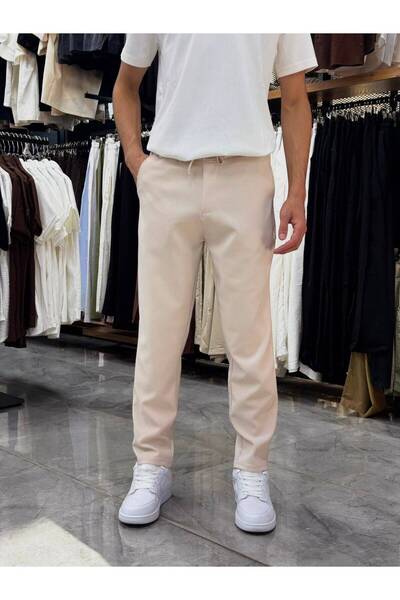 YŞRLİNE COLLECTİON Erkek Double Kumaş Slim Fit Jogger Pantolon – Esnek Kumaş,...