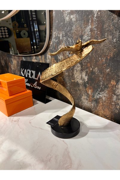 KARCILAR HOME STORE قطعة ديكور معدنية على شكل طائر