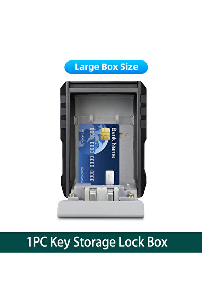 Choice 1PC Super Large Box New Key Box 4 Digits Password Safe Deposit Box Met...