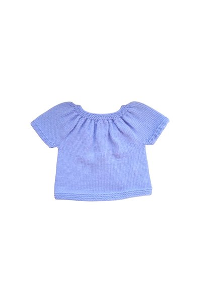 efholde 1-Year-Old Daisy Motif Baby Vest (100% Hand Knitted)