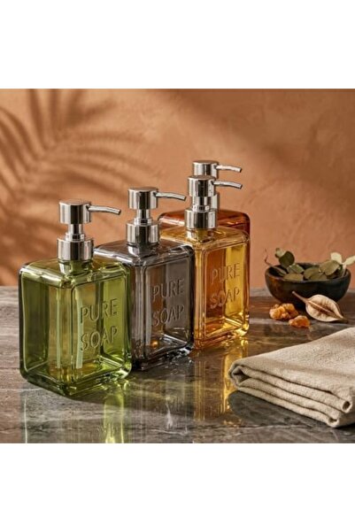 Yıldızan Pazaralanı Store 1 Piece 500 ml Glass Liquid Soap Dispenser - Stylis...