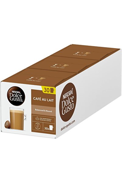 Nescafé Dolce Gusto Café Au Lait 300g, 30 Capsules (Pack of 3)