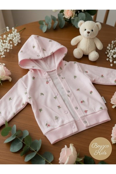 Generic Brand Baby Girl Tulip Embroidered, 3-Piece Set with Badge