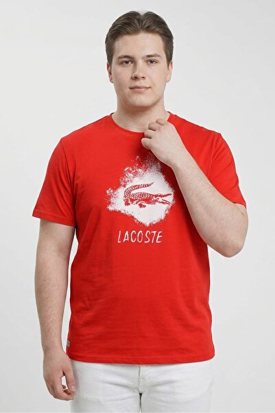 Lacoste Men Sportswear Fit Short Sleeve Outdoor T-Shirt, Red