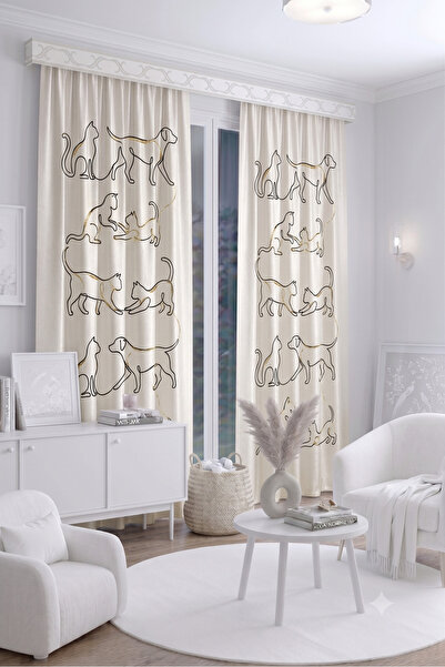 EFSANE PET ستارة خلفية لغرفة الأطفال الرضع مقاس 100 × 250 سم، ستارة غرفة أطفا...