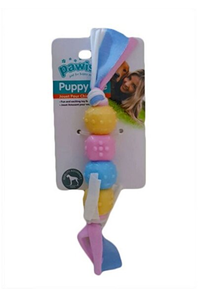 Pawise Hnrlishp Puppy Life لعبة التسنين على شكل كرة مع حبل