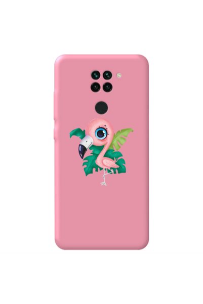 Other Xiaomi Redmi Note 9 Swan Pink Colored Silicone TPU Θήκη