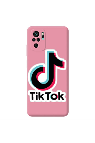 Other Xiaomi Redmi Note 10S Tik Tok Pink Colored Silicone TPU Θήκη