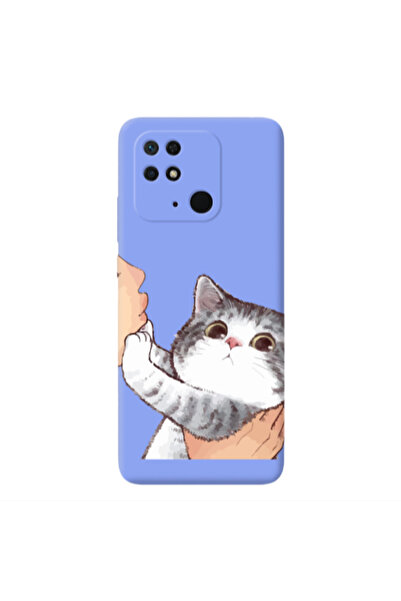 Other Xiaomi Redmi 10C No Kiss Light Purple Colored Silicone TPU Θήκη