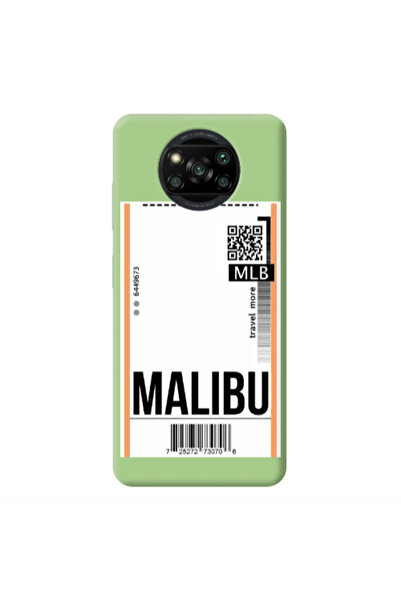 Other Xiaomi Poco X3 /X3 Pro Malibu Travel More Light Green Colored Silicone ...
