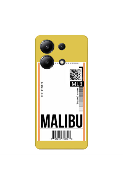 Other Xiaomi Redmi Note 13 4G Malibu Travel More Yellow Colored Silicone TPU ...