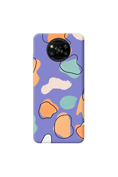 Other Xiaomi Poco X3 /X3 Pro Colorful spots Purple Colored Silicone TPU Θήκη