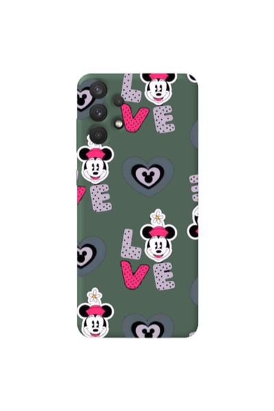 Other Samsung A32 4G Minnie Dark Green Colored Silicone TPU Θήκη