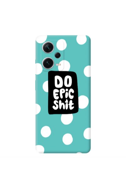Other Xiaomi Poco X5 Do Epic Shit Turquoise Colored Silicone TPU Θήκη
