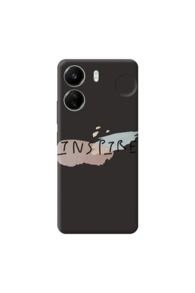 Other Xiaomi Redmi 13C Inspire Black Colored Silicone TPU Θήκη