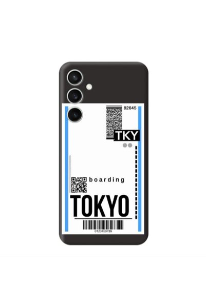 Other Samsung S24 FE Tokyo Boarding Black Colored Silicone TPU Θήκη