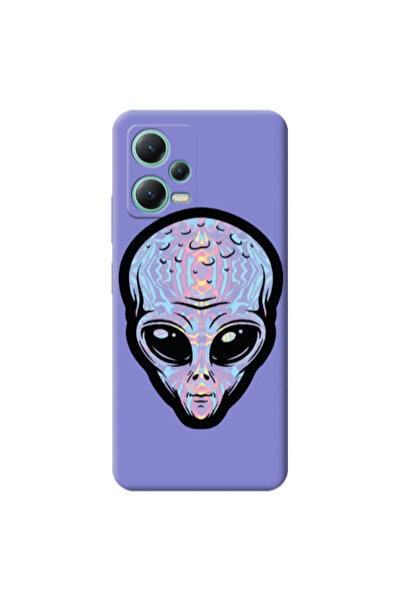 Other Xiaomi Redmi Note 12 Pro 5G Alien Purple Colored Silicone TPU Θήκη
