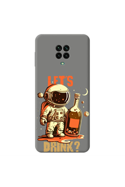 Other Xiaomi Redmi Note 9 Pro Lets drink Grey Colored Silicone TPU Θήκη