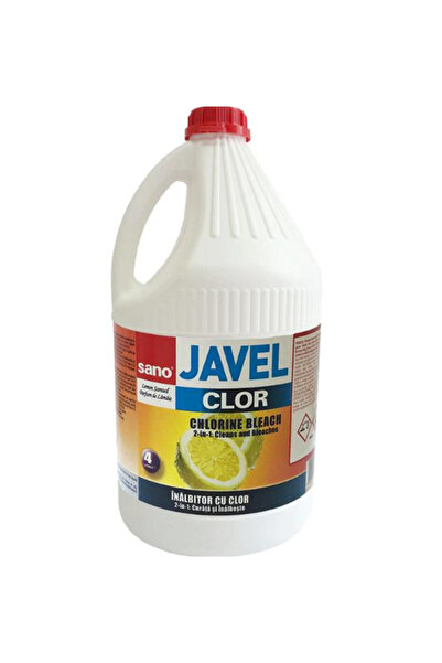 Sano Inalbitor cu Clor cu Aroma de Lamaie - Clor Javel Chlorine Bleach, 4000 ml