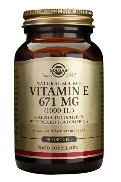 Solgar Vitamina E din surse naturale 671 mg (1000 UI) 50cps