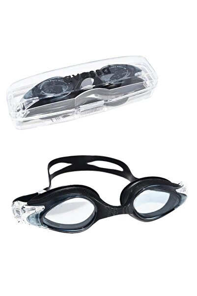 AVESSA 8130 Adult Silicone Swimming Goggles Black