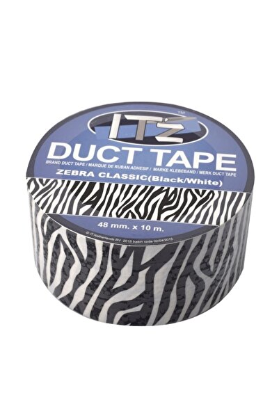 MC Micostore Banda adeziva decorativa, 48mm x 10m, ITZ DucTape 21, Zebra Clas...