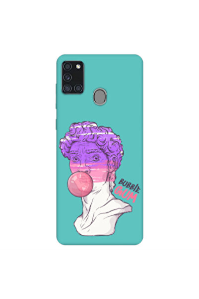 Other Samsung A21S Pin Bubble Turquoise Colored Silicone TPU Θήκη