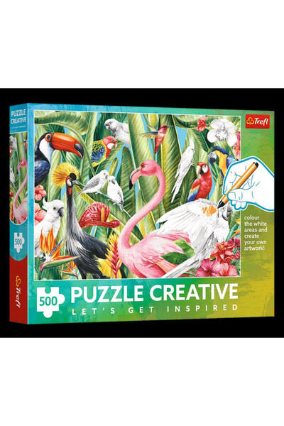 Trefl Puzzle 500 piese - Păsări Paradisiace (37564)
