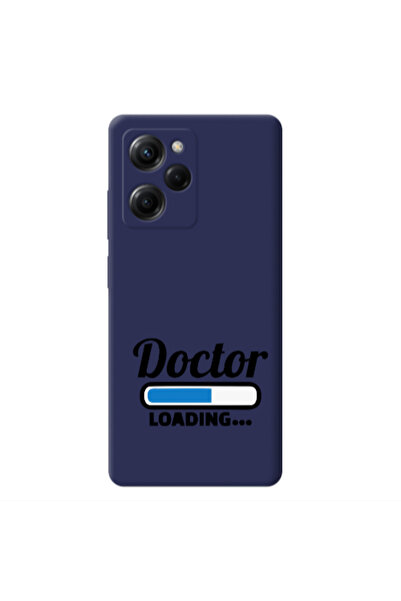Other Xiaomi Poco X5 Pro Doctor Loading Dark blue Colored Silicone TPU Θήκη