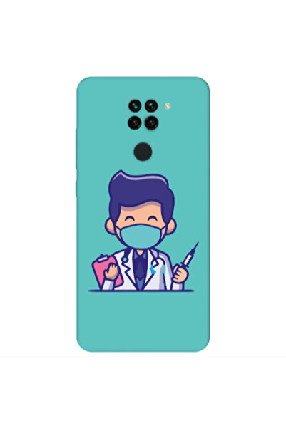 Other Xiaomi Redmi Note 9 Specialist Doctor Turquoise Colored Silicone TPU Θήκη
