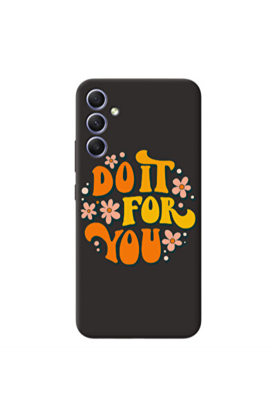 Other Samsung A15 5G Do it For You Black Colored Silicone TPU Θήκη