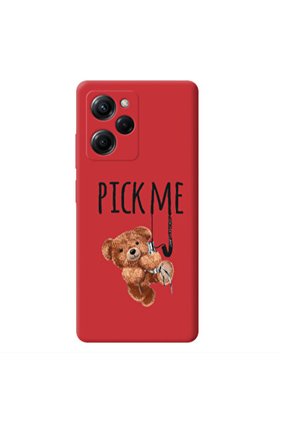 Other Xiaomi Poco X5 Pro Pick me Red Colored Silicone TPU Θήκη