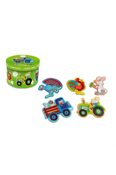 Scratch Set 5 puzzle-uri Ferma, Scratch, multicolor