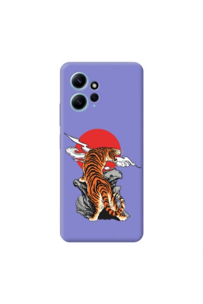 Other Xiaomi Redmi Note 12 4G Angry Gorilla Purple Colored Silicone TPU Θήκη