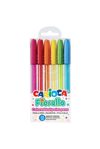 carioca Fiorella Στυλό 6 Χρωμάτων Μπολπόιντ 1.0mm 42774