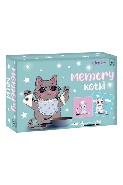 INNY Joc de memorie, 24 elemente cu pisici, 40476, multicolor