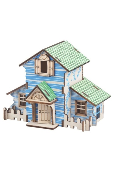 MC Micostore Puzzle lemn 3D - Casa din padure, 210x170mm, 2 foi, CNX, A-113