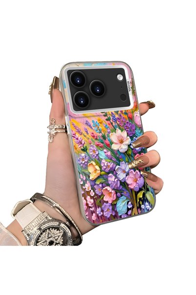Hontinga حافظة هاتف متوافقة مع iPhone 17 Pro مصنوعة من السيليكون بحافة صلبة و...