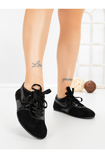 CINK ME Pantofi sport dama negri din material textil si piele ecologica Galessa