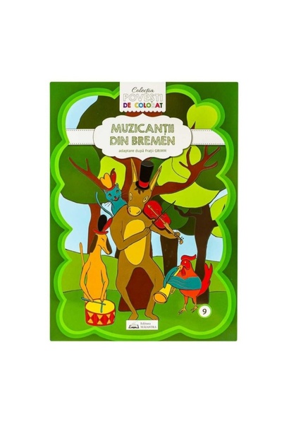 MC Micostore Carte de colorat A4, cu poveste, Muzicantii din Bremen, ISBN 822-0