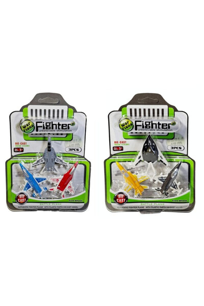 OEM Set 3 avioane de luptă metalice mix SWEDE blister 3+ MIX