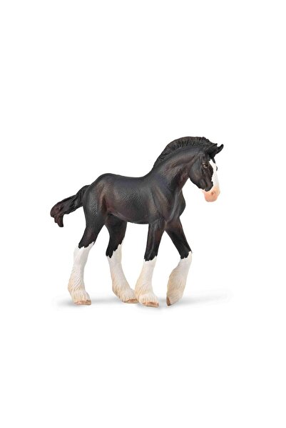 OEM Figurina manz, Collecta, Clydesdale, Maro/ Alb