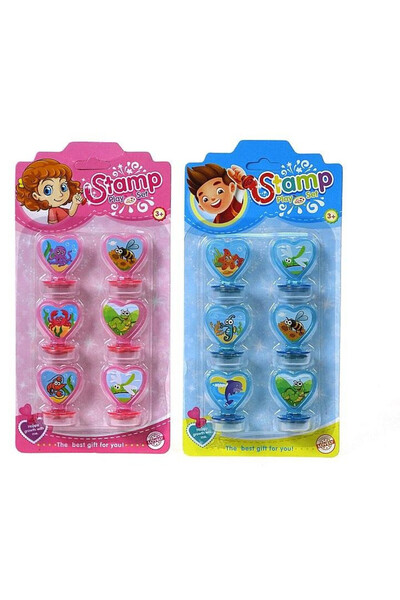 OEM Set de stampile ADAR Animale Mix, cu modele animale si inimioare, in blis...
