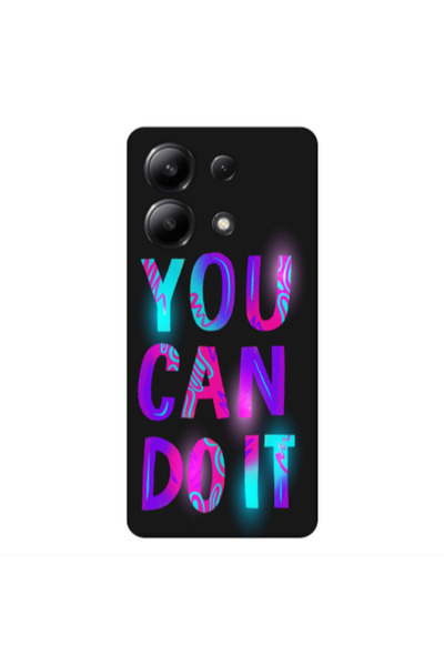 Other Xiaomi Redmi Note 13 4G You Can Doit Black Colored Silicone TPU Θήκη