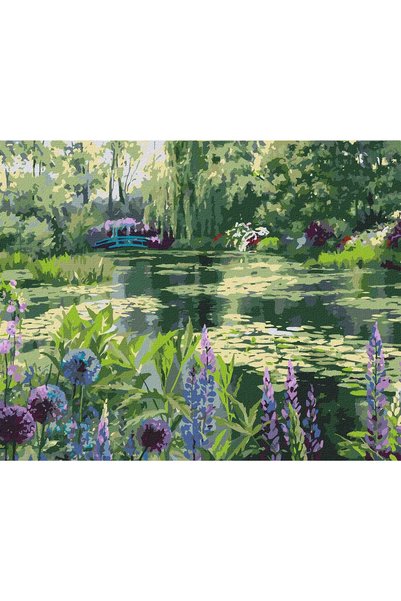 ideyka Set pictura pe numere, cu sasiu, Gradina lui Monet din Giverny - Ira V...