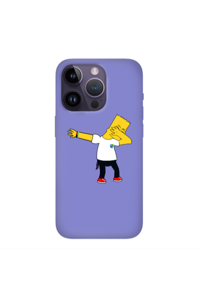 Other Apple iPhone 14 Pro Simpsons2 Purple Colored Silicone TPU Θήκη
